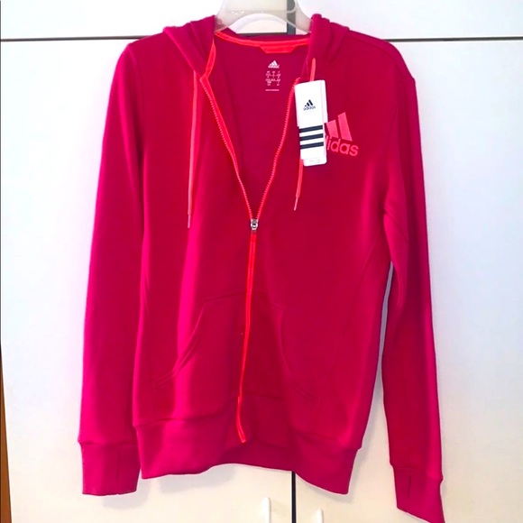 (NEW) Adidas Track Jacket zip up hoodie - size S - Picture 6 of 8